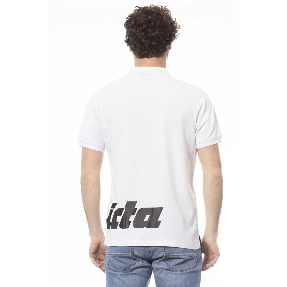 Invicta Weißes Herren-Poloshirt aus Baumwolle