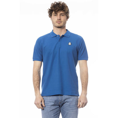 Invicta Herren-Poloshirt aus blauer Baumwolle