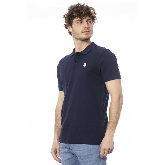 Invicta Herren-Poloshirt aus blauer Baumwolle