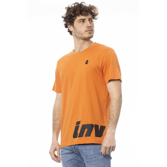 Invicta Orangefarbenes Herren-T-Shirt aus Baumwolle