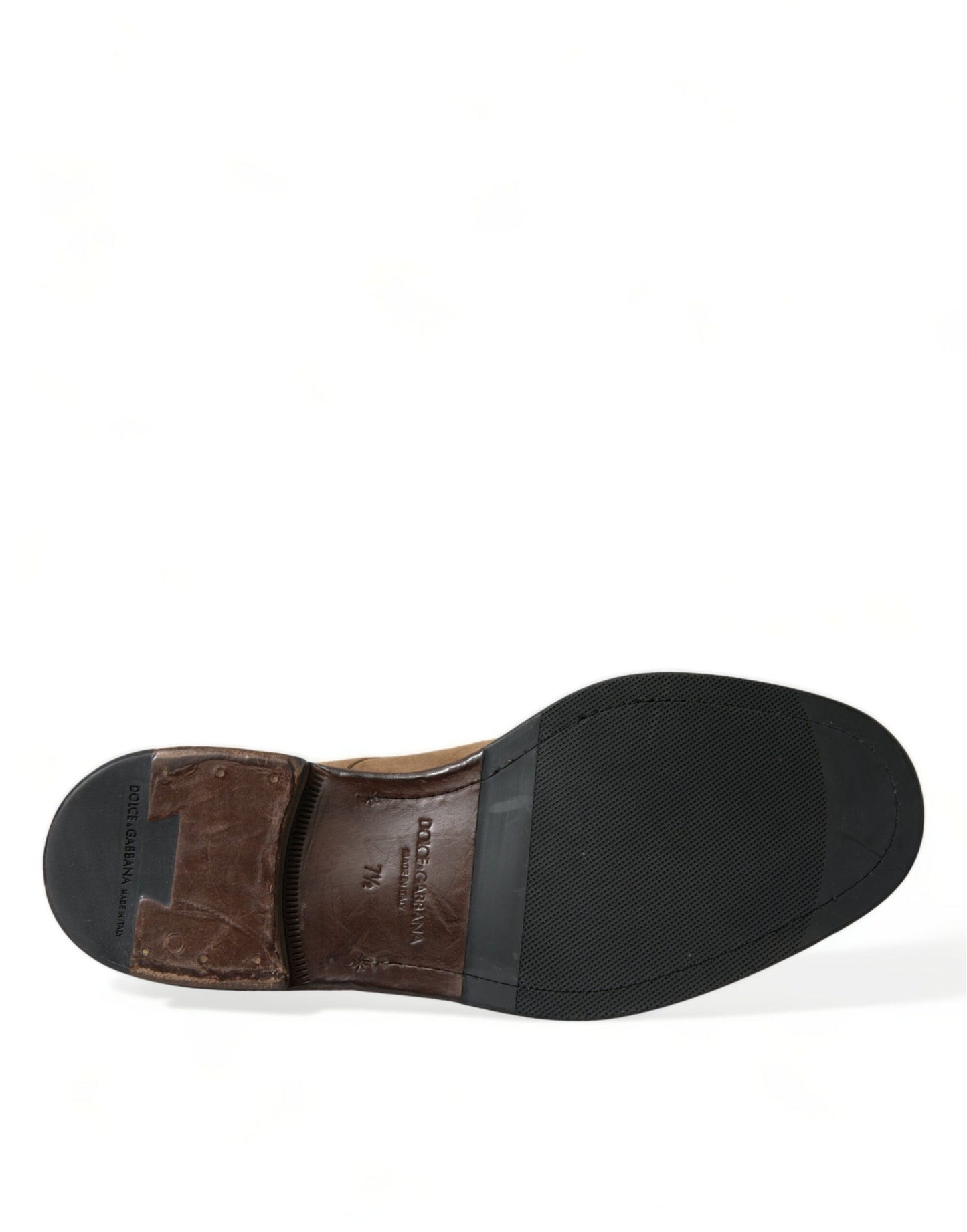 Dolce &amp; Gabbana – Stiefeletten mit Schnürung aus braunem Leder