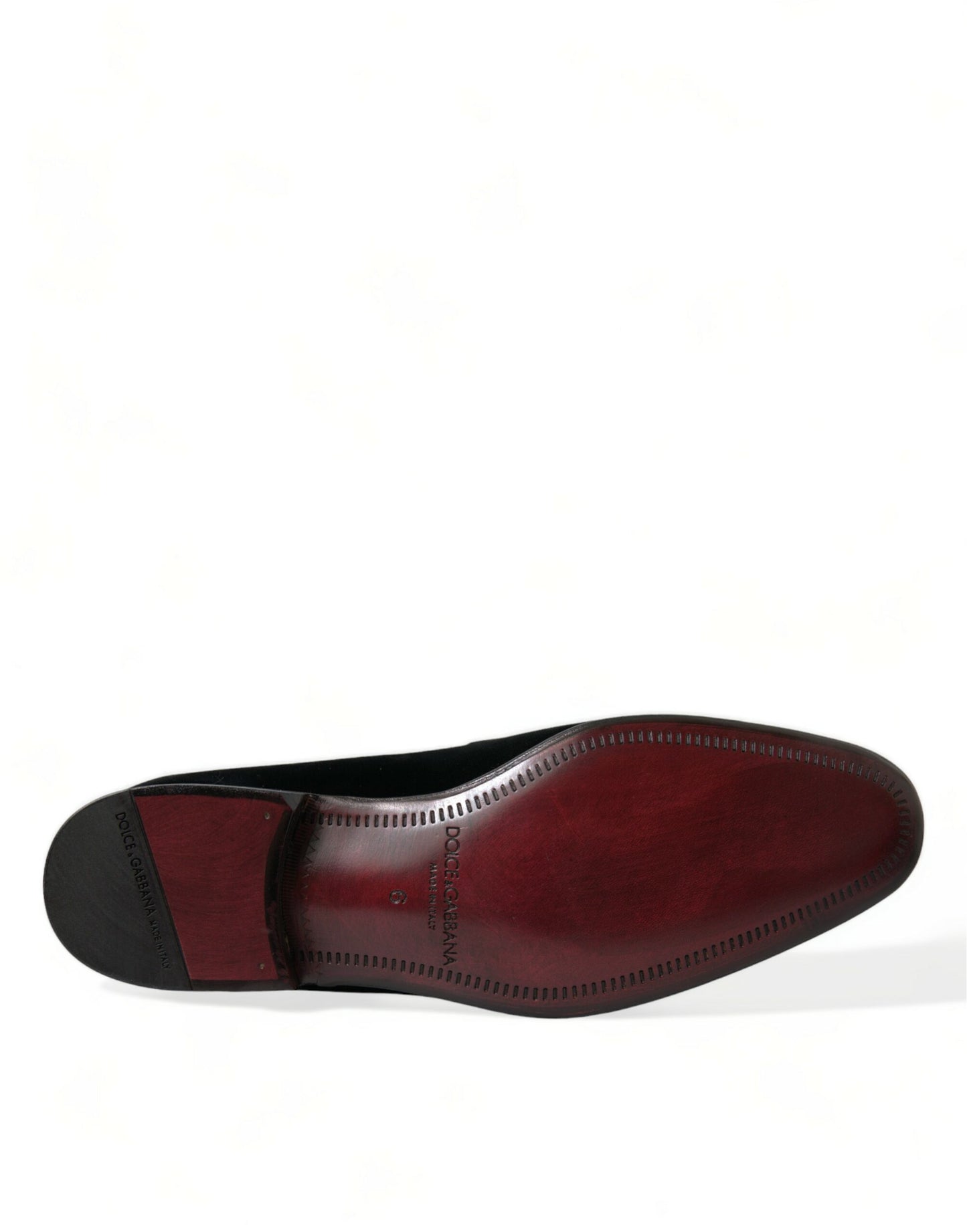 Dolce &amp; Gabbana – Schwarze Loafer aus Samt für formelle Anlässe