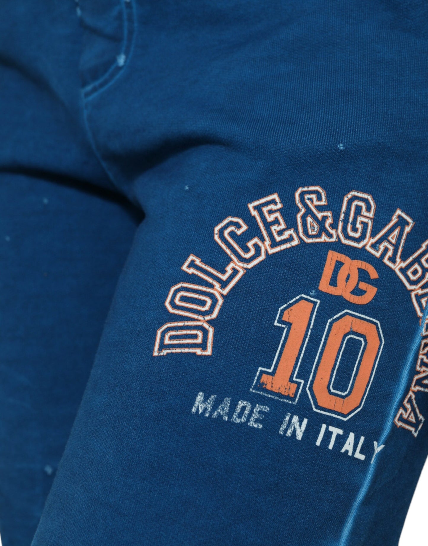 Dolce &amp; Gabbana – Jogginghose aus Baumwolle mit blauem Logo