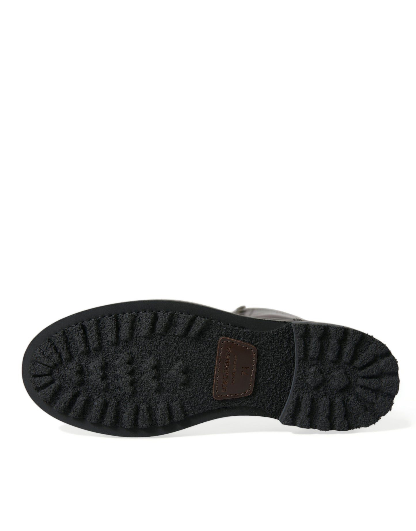 Dolce &amp; Gabbana – Militärstiefel aus schwarzem Leder