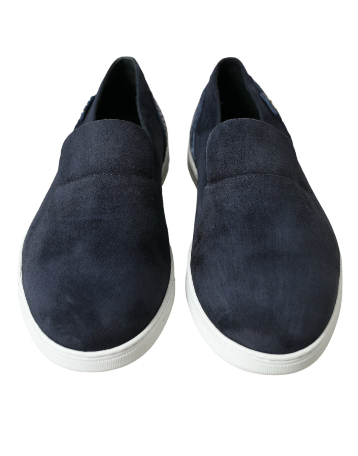 Dolce & Gabbana Blaue Wildleder-Kaiman-Slipper Saint Tropez Schuhe