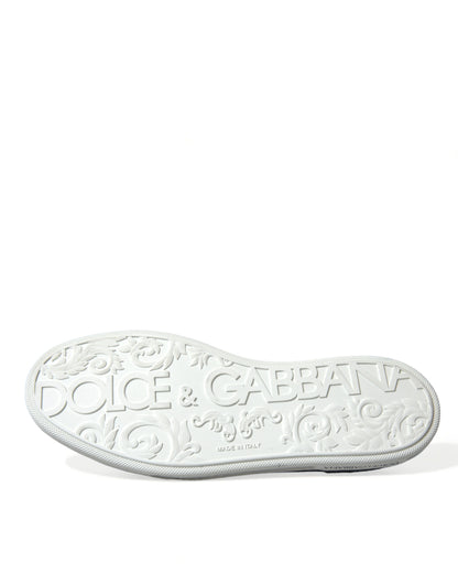 Dolce &amp; Gabbana Blaue Wildleder-Caiman-Loafer Saint Tropez Schuhe