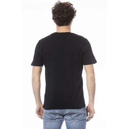 Ungaro Sport Schwarzes Herren-T-Shirt aus Baumwolle