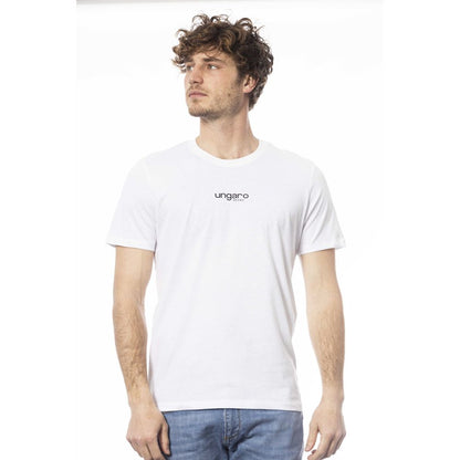 Ungaro Sport Herren-T-Shirt aus weißer Baumwolle