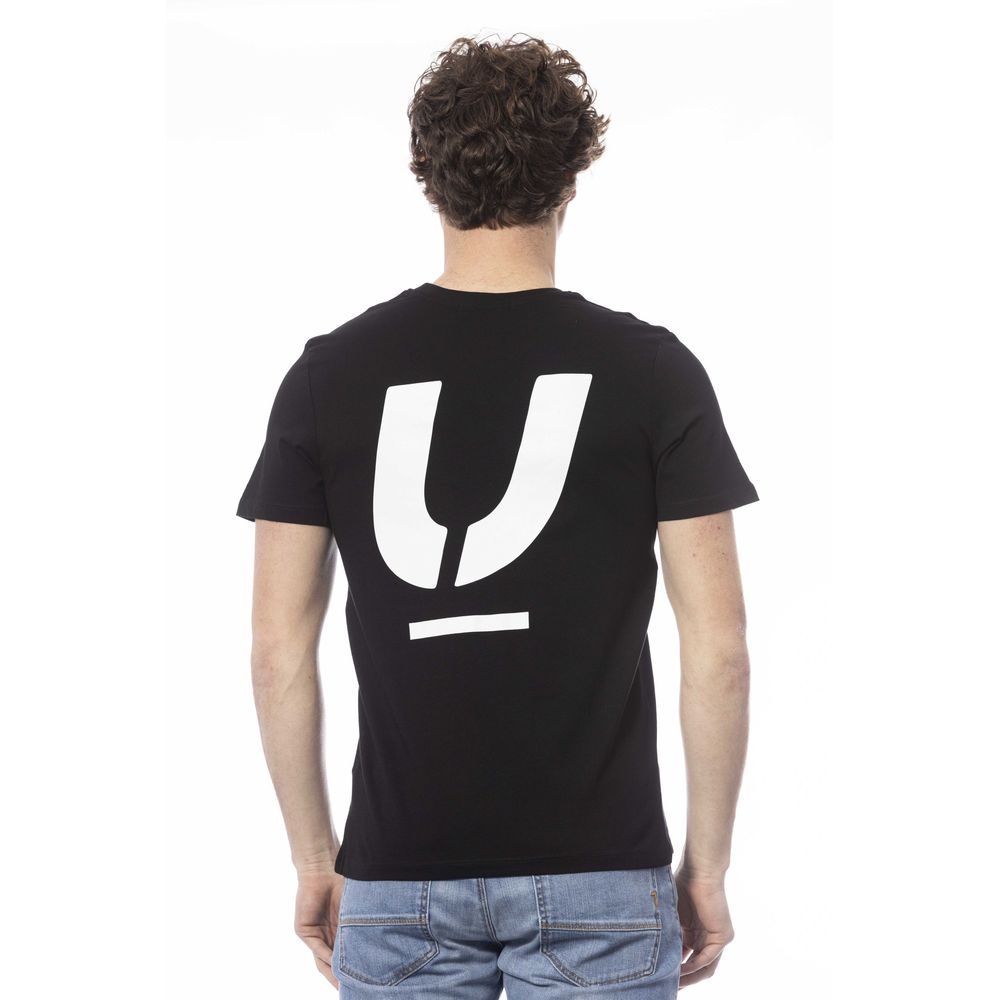 Ungaro Sport Schwarzes Herren-T-Shirt aus Baumwolle