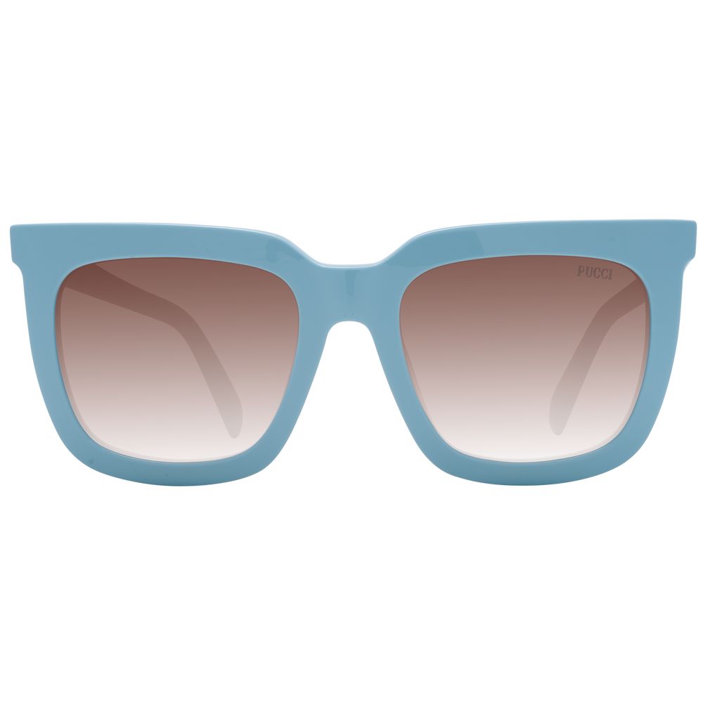Emilio Pucci – Blaue Sonnenbrille aus Kunststoff