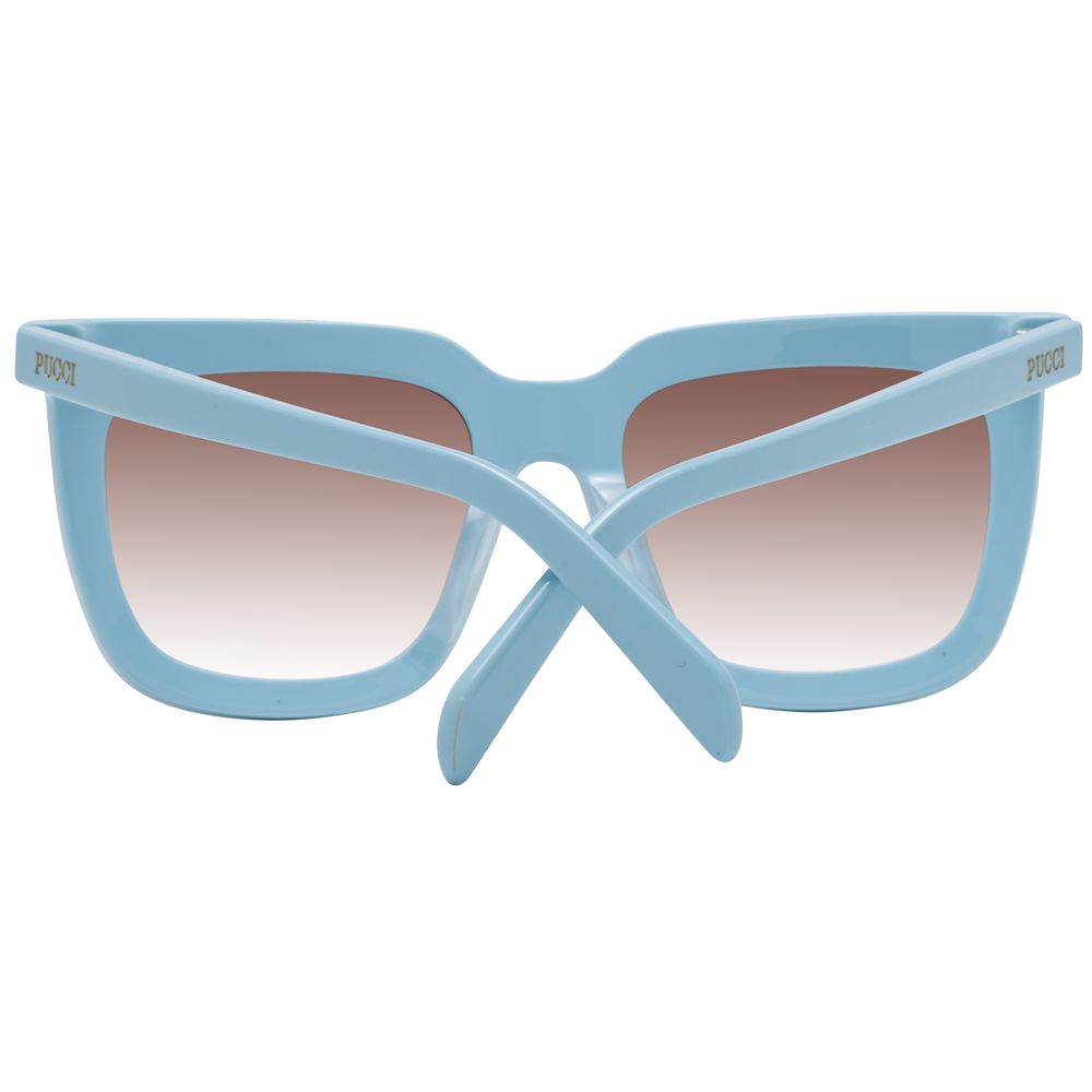 Emilio Pucci – Blaue Sonnenbrille aus Kunststoff