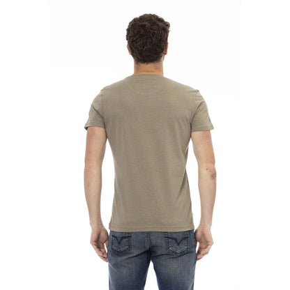 Trussardi Action Grünes Baumwoll-T-Shirt für Herren