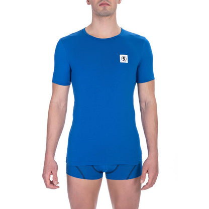 Bikkembergs Herren T-Shirt im Doppelpack, Blau