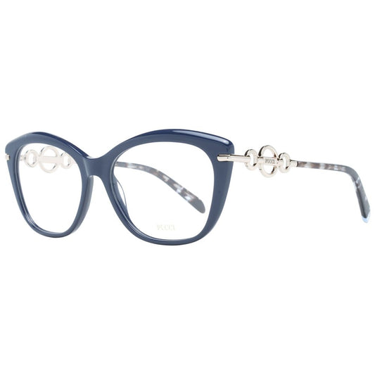 Emilio Pucci Blaue Damen-Brillenfassung