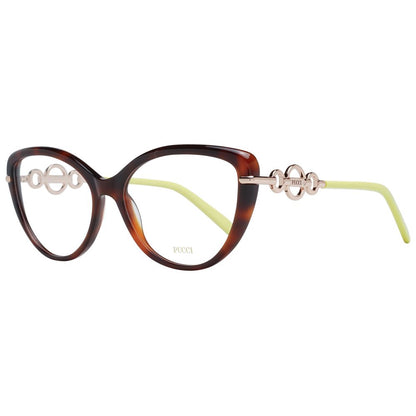 Emilio Pucci Braune Damen-Brillenfassung