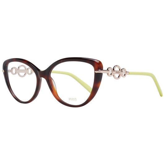 Emilio Pucci Braune Damen-Brillenfassung