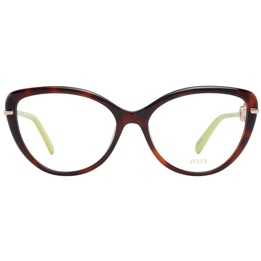 Emilio Pucci Braune Damen-Brillenfassung