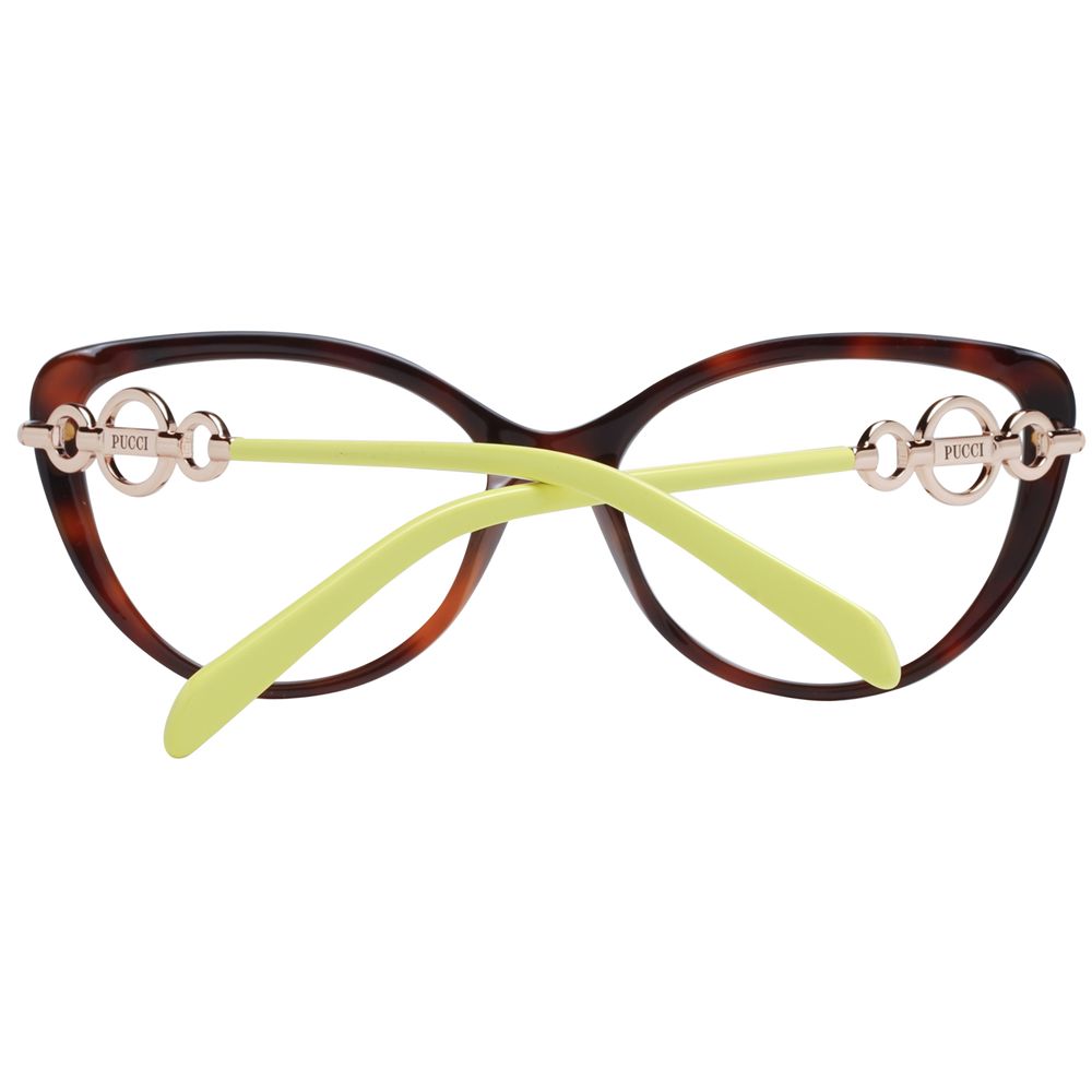 Emilio Pucci Braune Damen-Brillenfassung