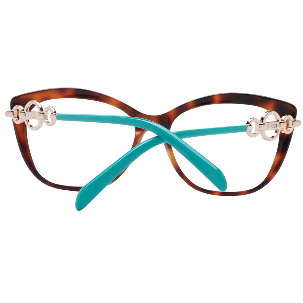 Emilio Pucci Braune Damen-Brillenfassung