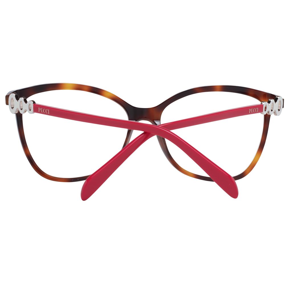 Emilio Pucci Braune Damen-Brillenfassung