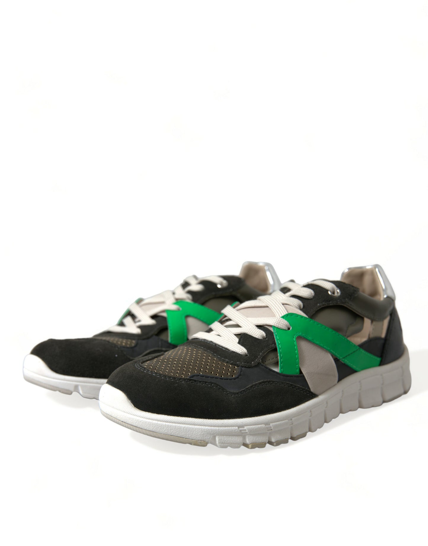 Dolce &amp; Gabbana Mehrfarbige Low-Top-Sneakers aus Wildleder