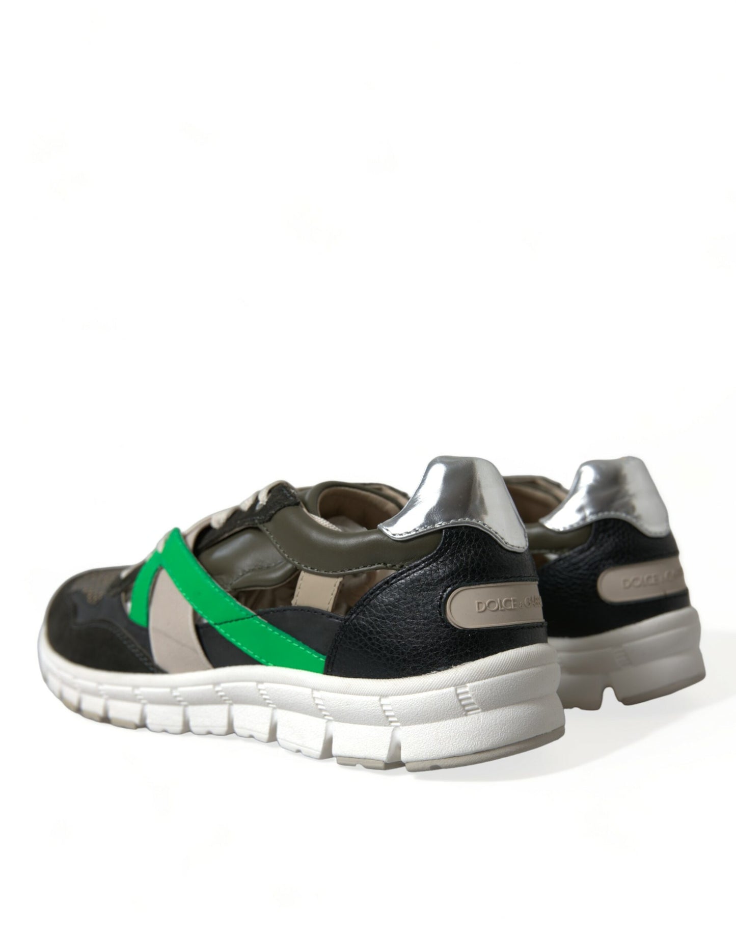 Dolce &amp; Gabbana Mehrfarbige Low-Top-Sneakers aus Wildleder
