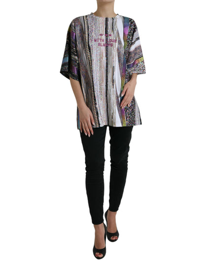 Dolce &amp; Gabbana – Mehrfarbiges T-Shirt mit „With Love Always“-Print