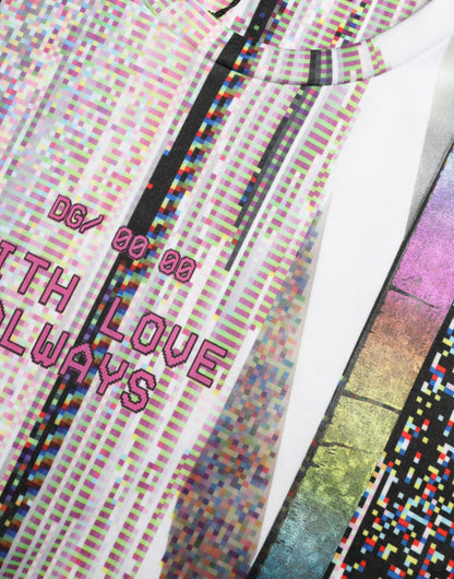 Dolce &amp; Gabbana – Mehrfarbiges T-Shirt mit „With Love Always“-Print