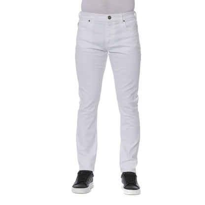 Trussardi Jeans Weiße Baumwolle Herren Jeans
