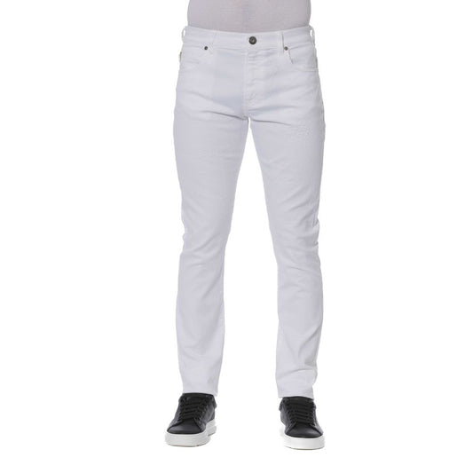 Trussardi Jeans Weiße Baumwolle Herren Jeans