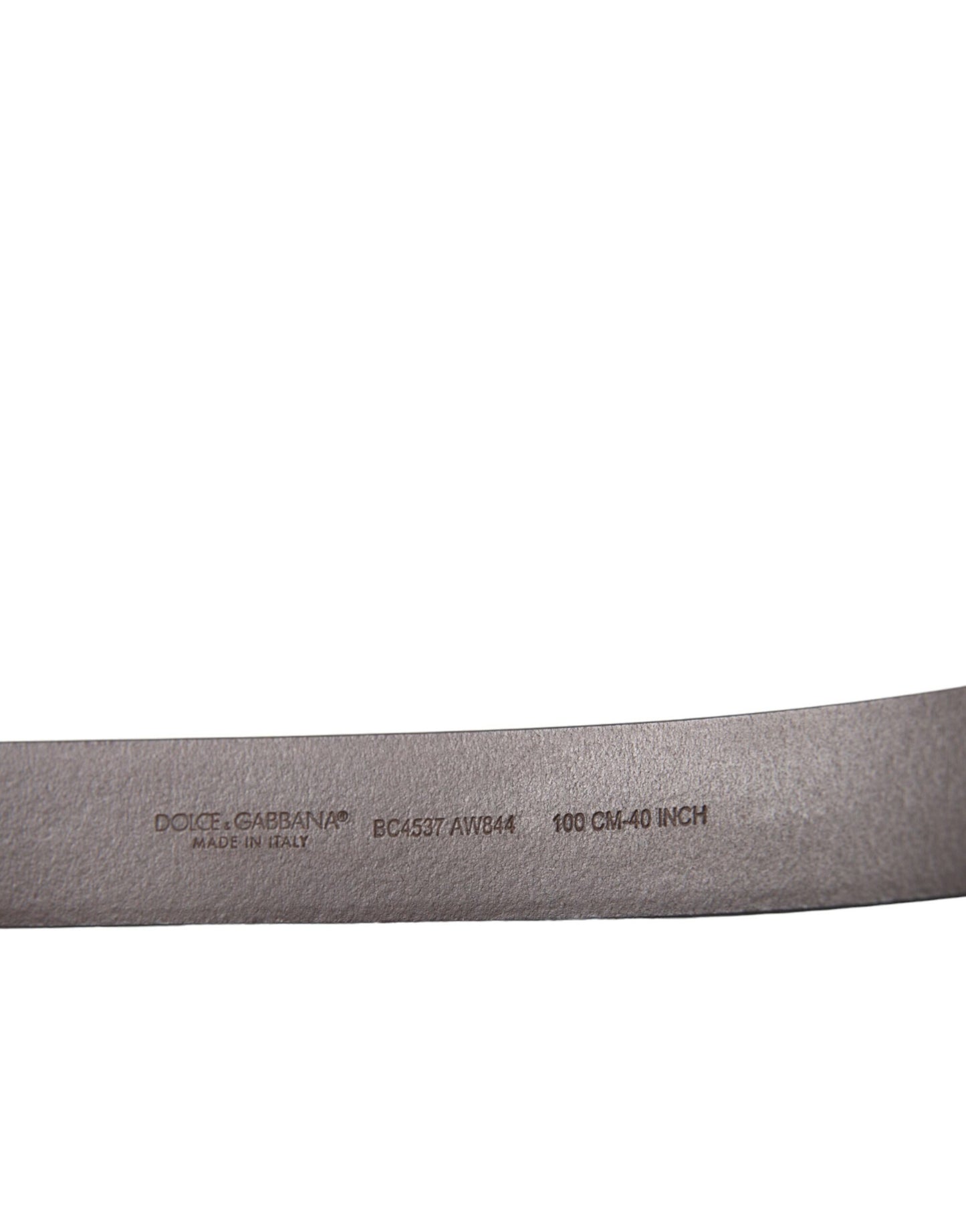 Dolce &amp; Gabbana – Brauner Gürtel aus Kalbsleder mit goldener Metallschnalle