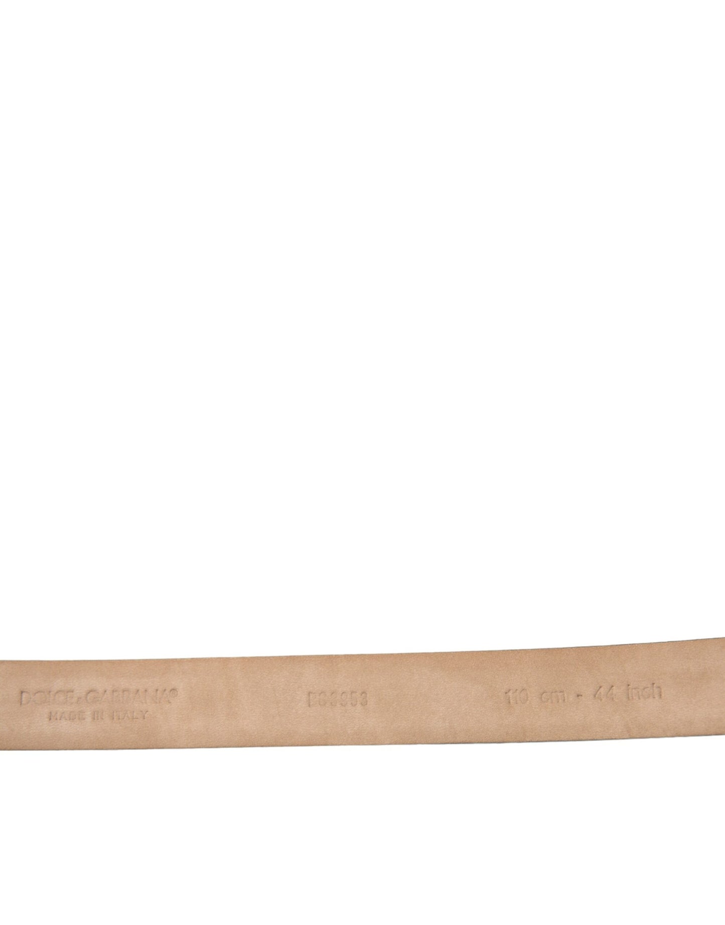 Dolce &amp; Gabbana Dunkelbrauner Ledergürtel mit silberner Metallschnalle