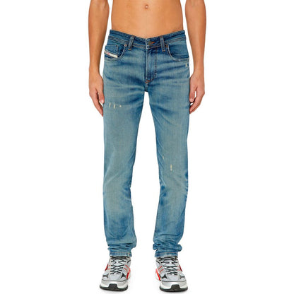 Diesel Blue Cotton Men's Skinny Jean