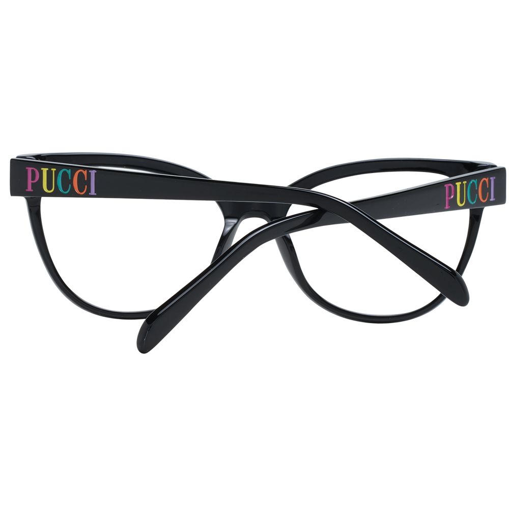 Emilio Pucci Schwarze Kunststoffbrille (Gestell)