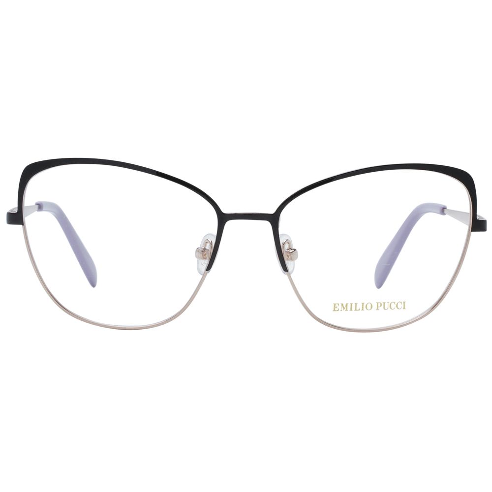 Emilio Pucci Schwarze Metallbrille (Gestell)