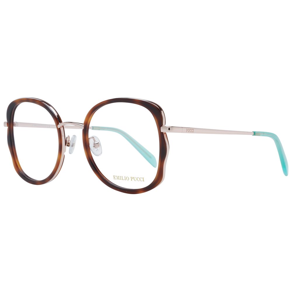 Emilio Pucci Braune Brille (Gestell) aus Metall und Kunststoff