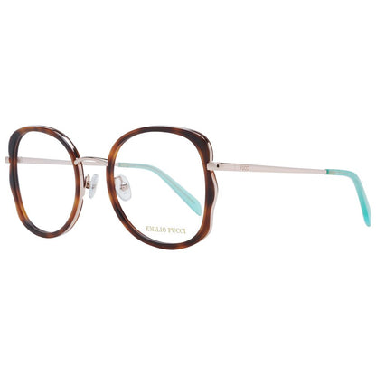 Emilio Pucci Braune Brille (Gestell) aus Metall und Kunststoff