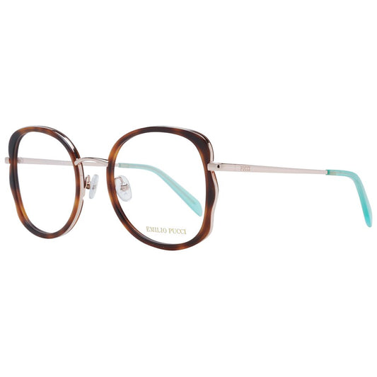 Emilio Pucci Braune Brille (Gestell) aus Metall und Kunststoff