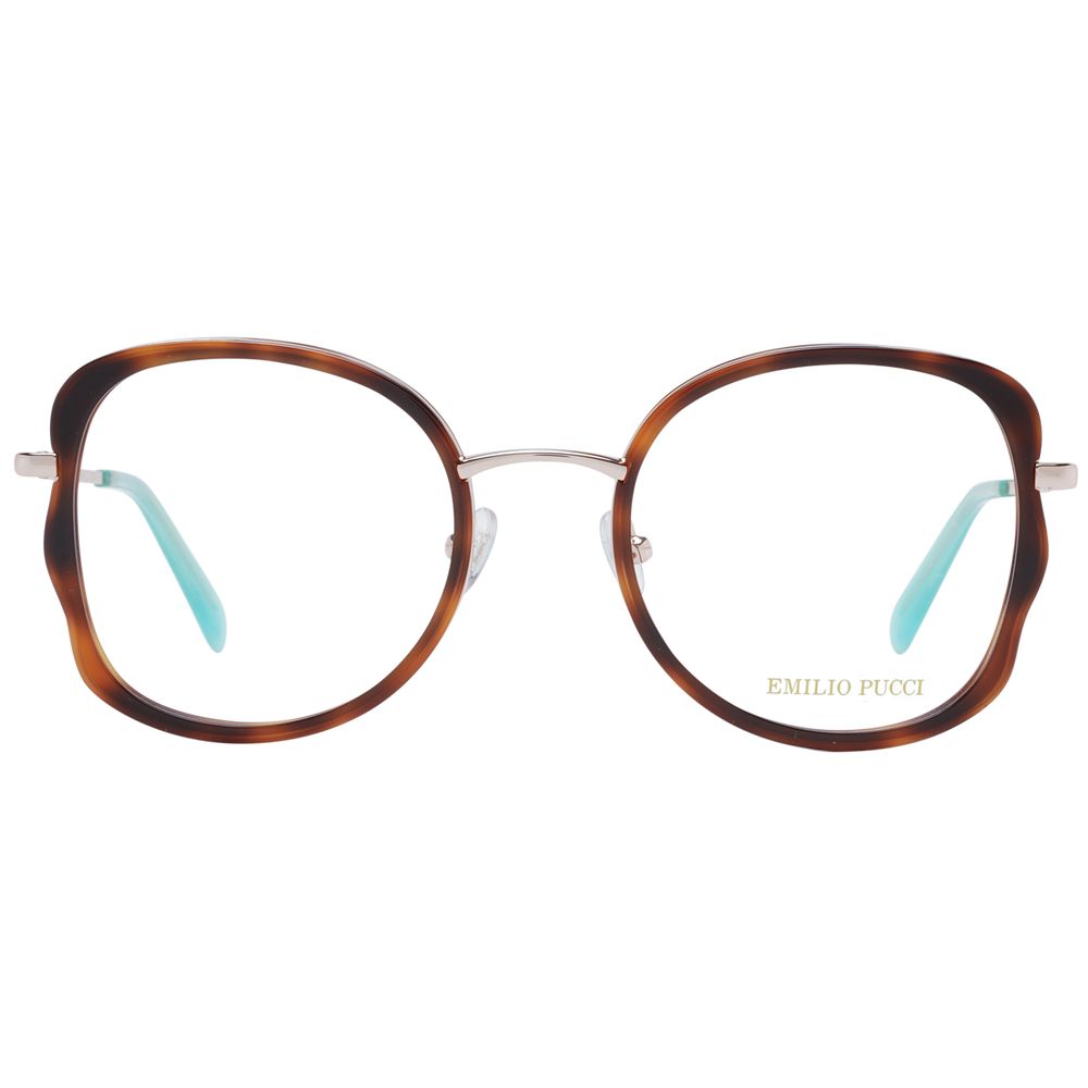 Emilio Pucci Braune Brille (Gestell) aus Metall und Kunststoff