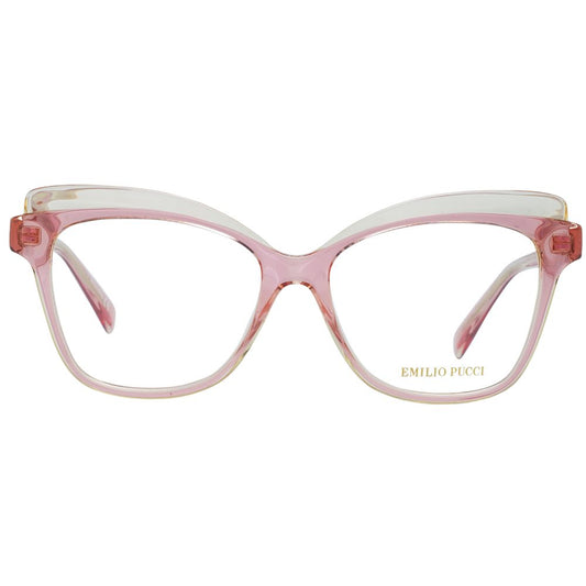 Emilio Pucci Pinkfarbene Kunststoffbrille (Gestell)