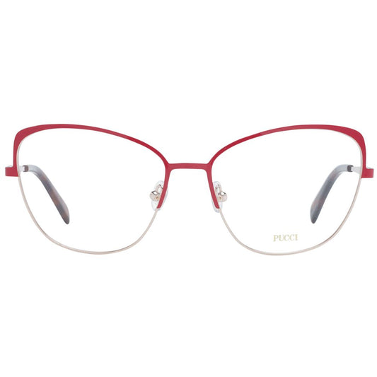 Emilio Pucci Rote Metallbrille (Gestell)