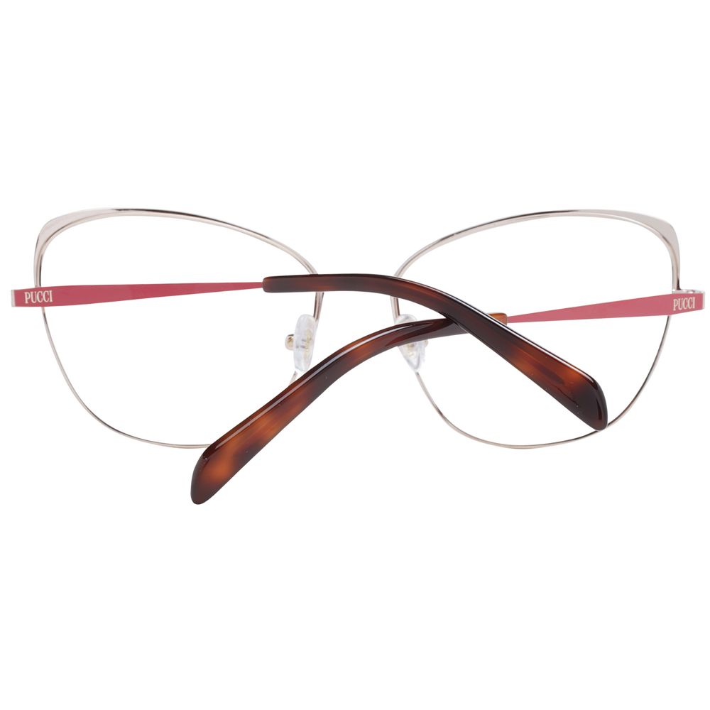 Emilio Pucci Rote Metallbrille (Gestell)