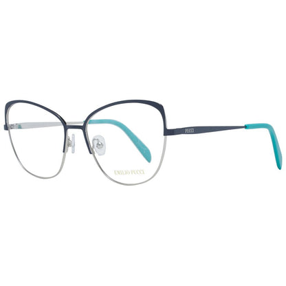 Emilio Pucci Blaue Metallbrille (Gestell)