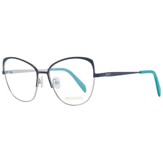 Emilio Pucci Blaue Metallbrille (Gestell)