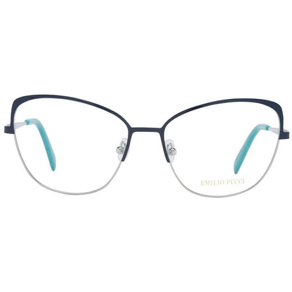 Emilio Pucci Blaue Metallbrille (Gestell)