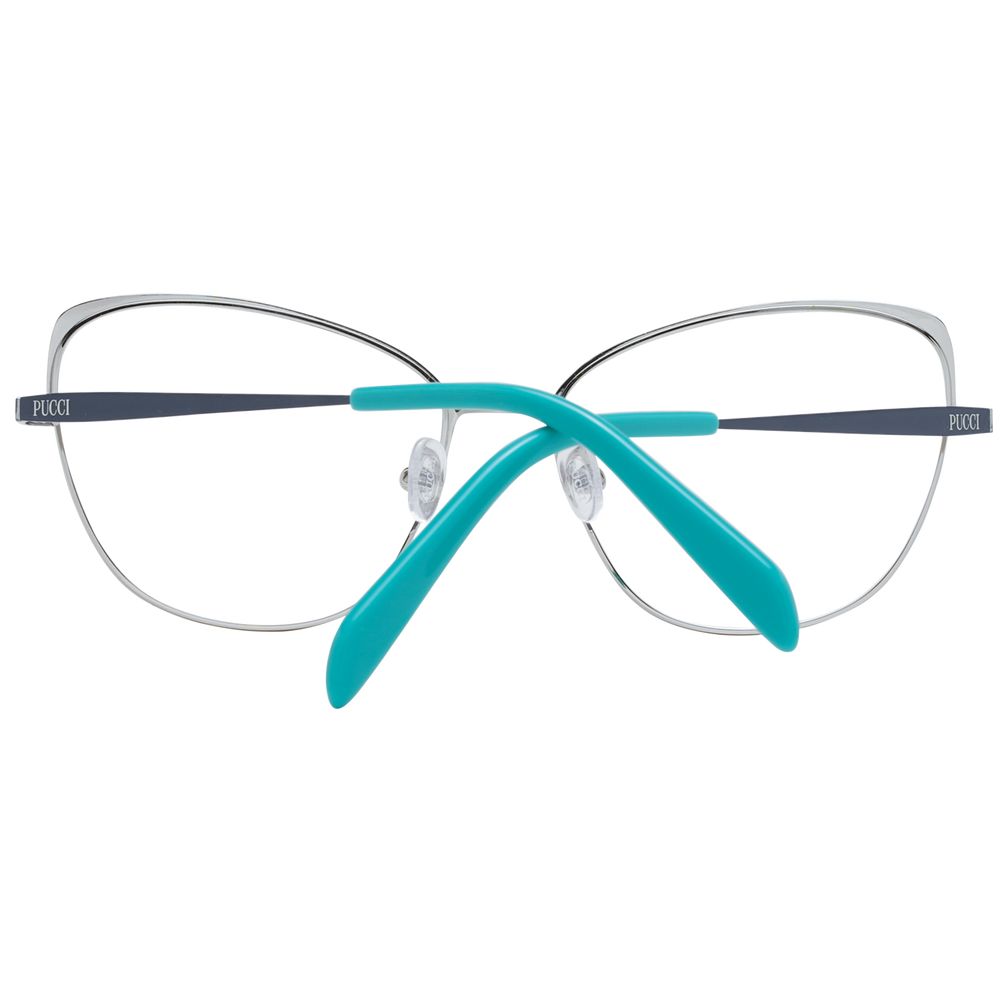 Emilio Pucci Blaue Metallbrille (Gestell)
