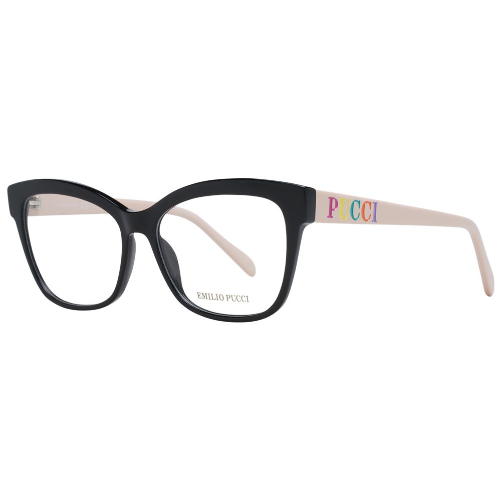 Emilio Pucci Schwarze Kunststoffbrille (Gestell)