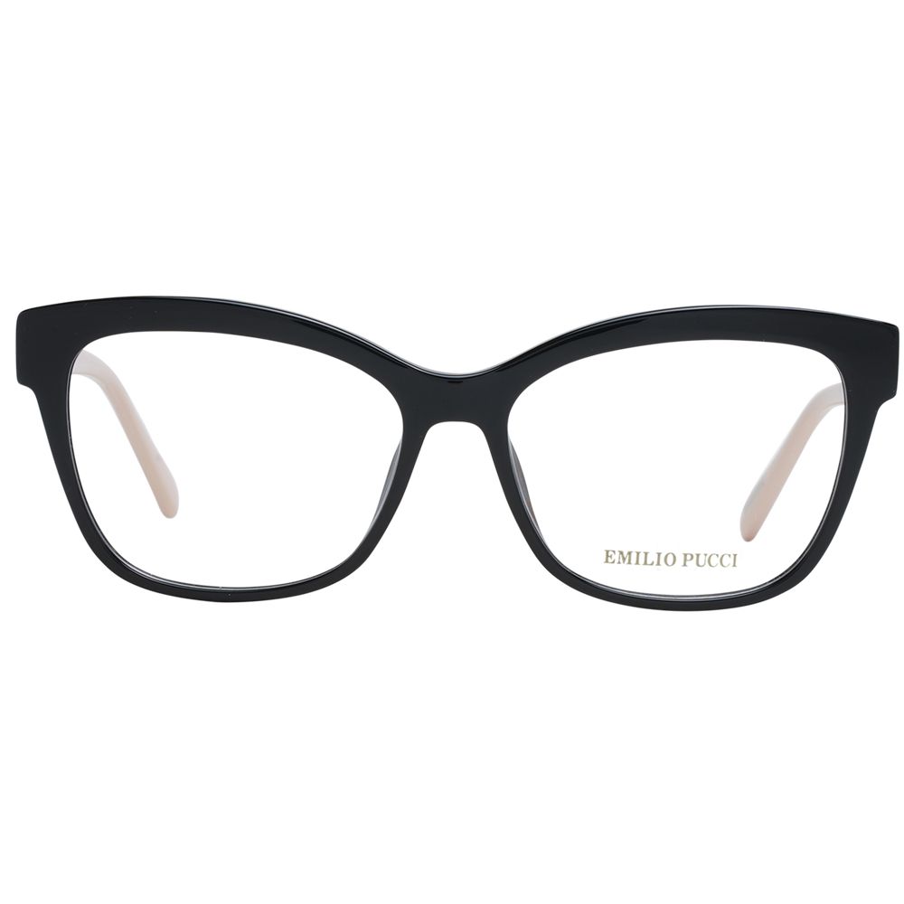 Emilio Pucci Schwarze Kunststoffbrille (Gestell)