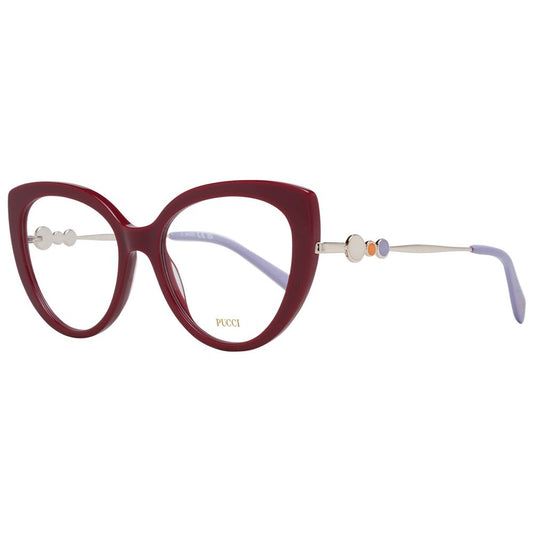 Emilio Pucci Rote Kunststoffbrille (Gestell)
