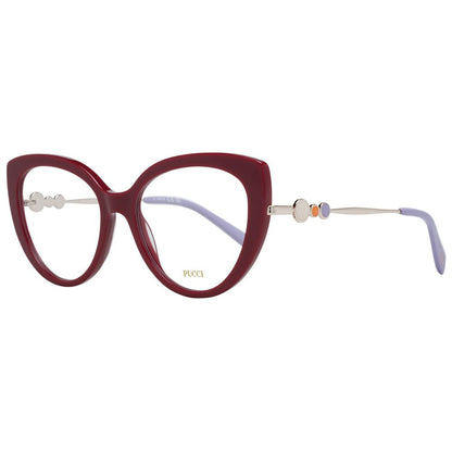 Emilio Pucci Rote Kunststoffbrille (Gestell)